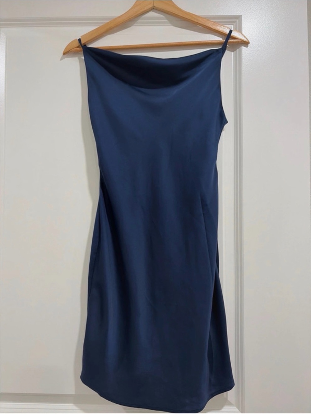 Urban Outfitters Navy Cowl Slip Dress